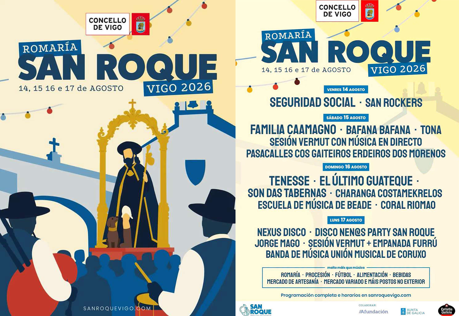 Programación das Festas de San Roque
