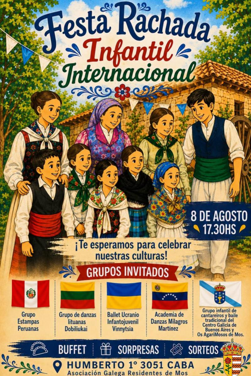 Fiesta rachada infantil. Folclore Internacional