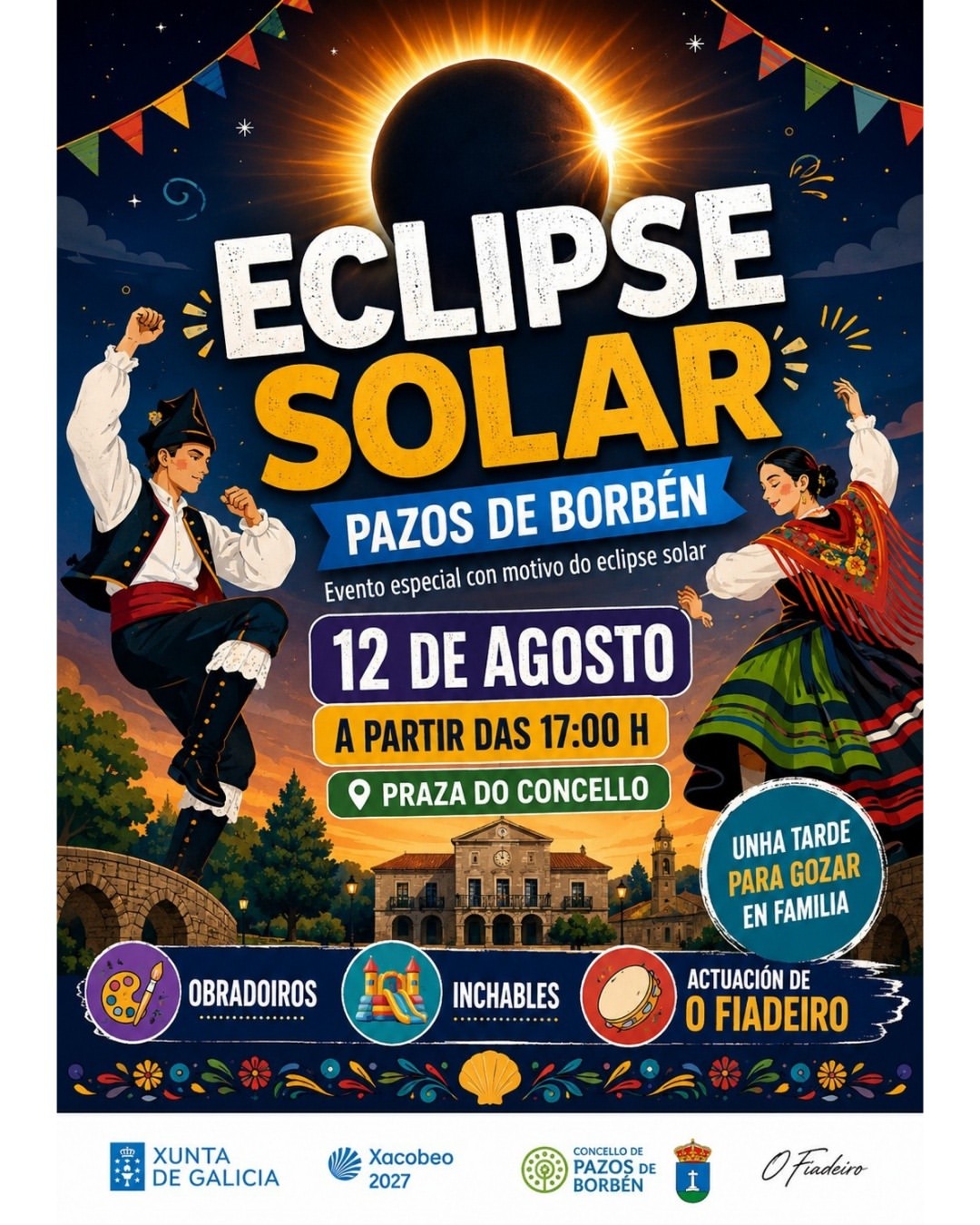 Eclipse Solar en Pazos de Borbén