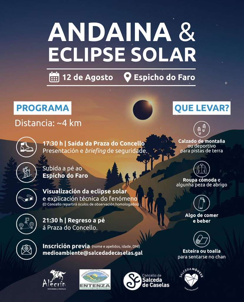 Andaina e Eclipse Solar en Salceda de Caselas