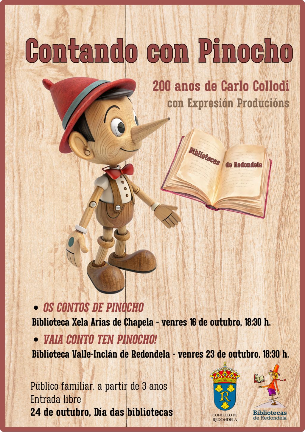 Contacontos con Pinocho. Redondela