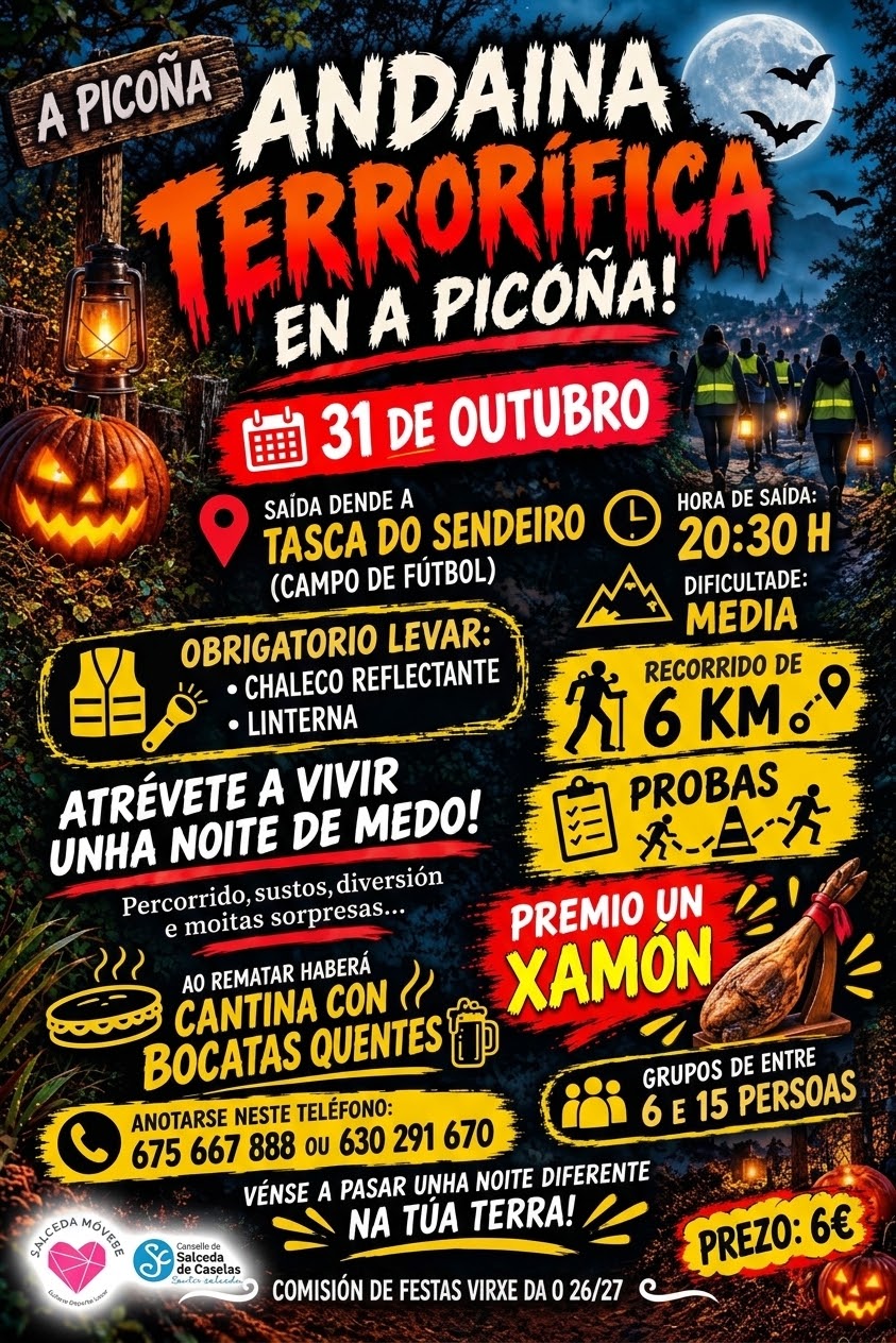 Andaina terrorífica en Salceda de Caselas