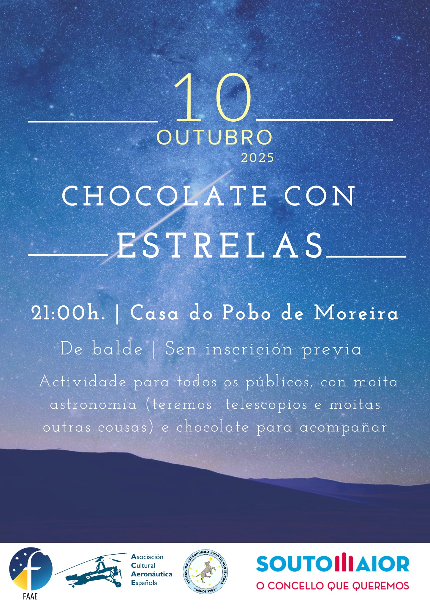 Chocolate con Estrelas en Soutomaior