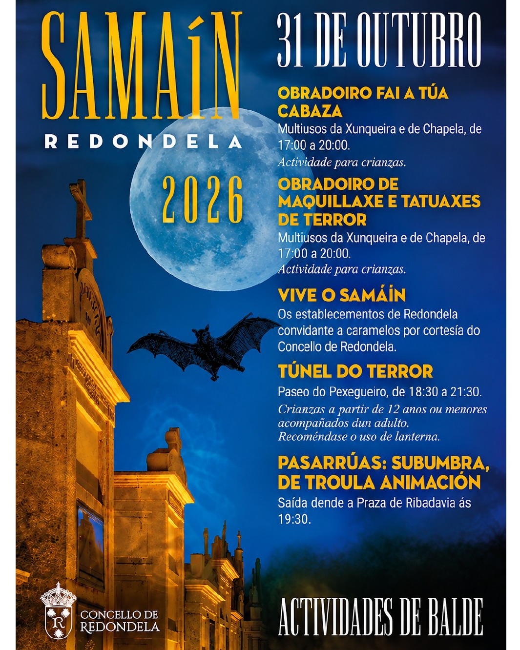 Samaín en Redondela 2026